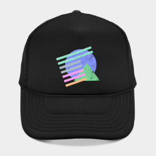 Retro 80s Abstract Sun Hat