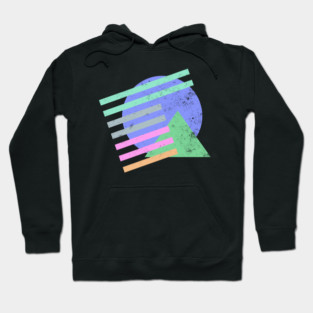 Retro 80s Abstract Sun Hoodie