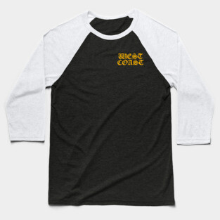WEST COAST ))(( California Pride Old Type Baseball T-Shirt