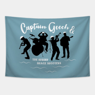 Captain Geech and the Shrimp Shack Shooters Tapestry