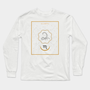 Scorpio | Astrology Zodiac Sign Design Long Sleeve T-Shirt
