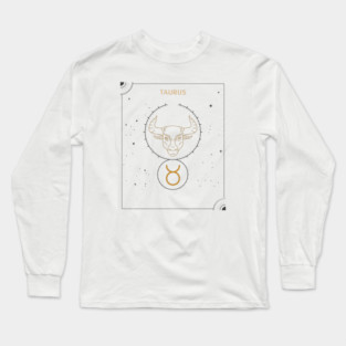 Taurus | Astrology Zodiac Sign Design Long Sleeve T-Shirt