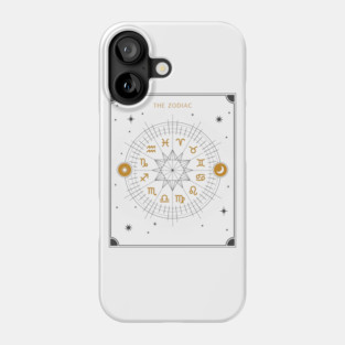 Signs of the Zodiac Wheel | Astrology Zodiac Sign Design Phone Case
