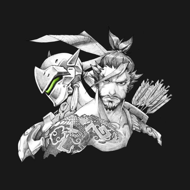 Genji Hanzo Overwatch Hoodie TeePublic
