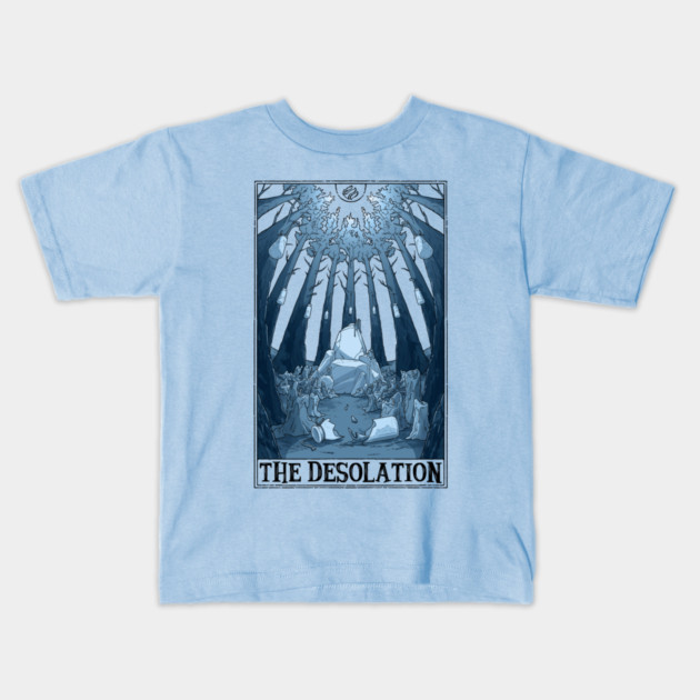 The Desolation Tarotesque (light) Kids T-Shirt by Rusty Quill