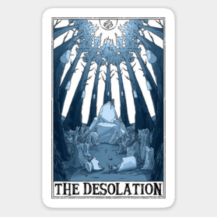 The Desolation Tarotesque (light) Sticker