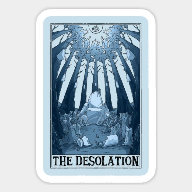 The Desolation Tarotesque (light) Magnet by Rusty Quill