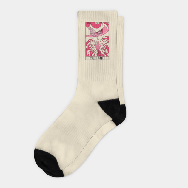 The End Tarotesque (light shirt) Socks by Rusty Quill