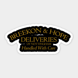 Breekon & Hope Deliveries Sticker