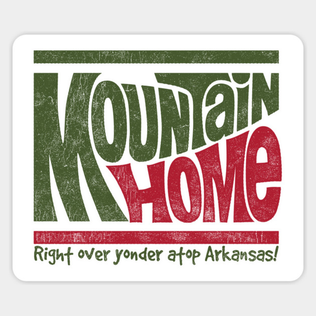 Mountain Home - Atop Arkansas Sticker by rt-shirts