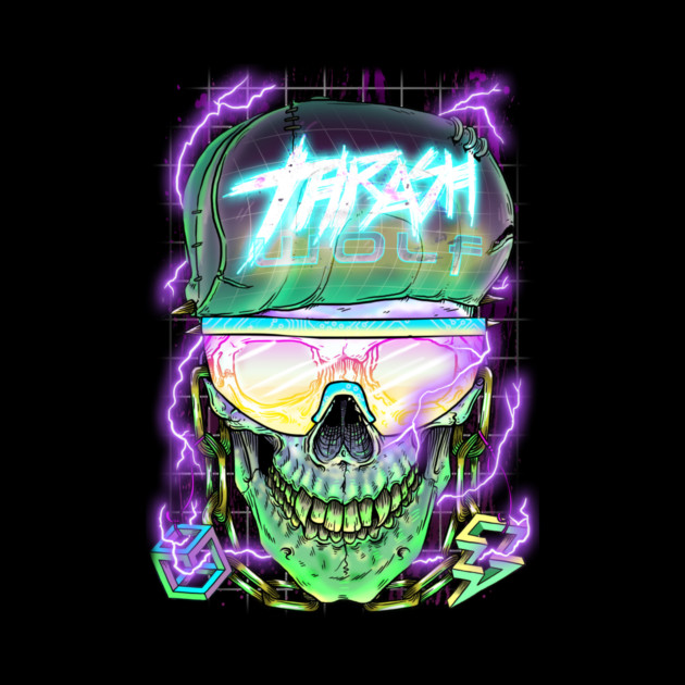 Electro Thrash Skull by thrashwolf