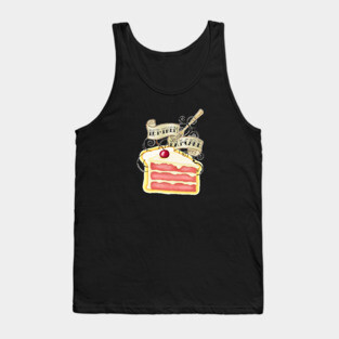Let Them Eat Cake Tattoo Style Tank Top