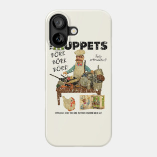 VINTAGE - Swedish Chef Action figure Black Phone Case
