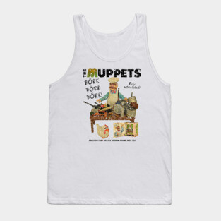 VINTAGE - Swedish Chef Action figure Black Tank Top