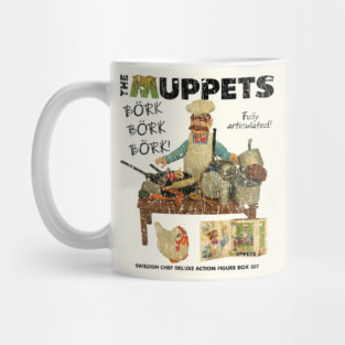 VINTAGE - Swedish Chef Action figure Black Mug
