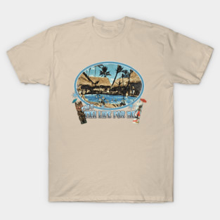It's a Tiki Life For Me 50's 60's Pop Culture Tiki Bar Poolside Lifestyle T-Shirt