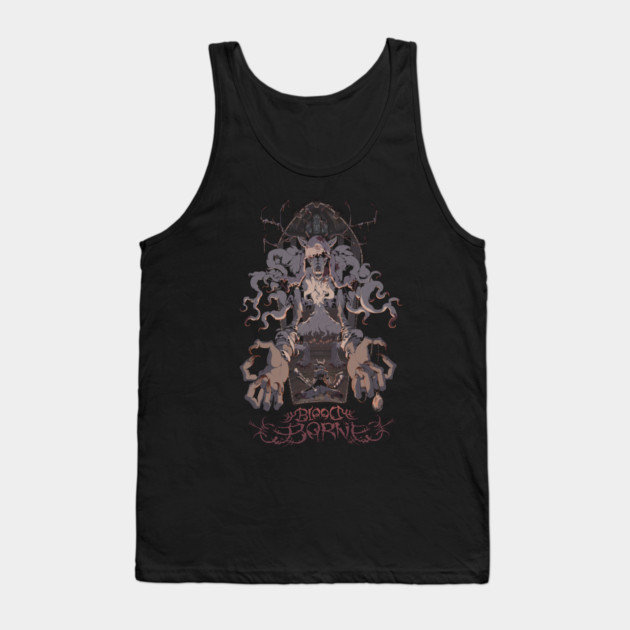 Unofficial Bloodborne Metal Band Tee Tank Top by peanutgolem