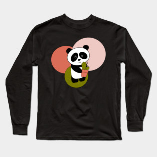 Cactus Panda Long Sleeve T-Shirt