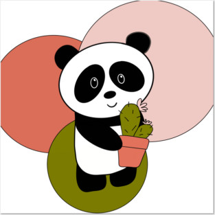 Cactus Panda Posters and Art