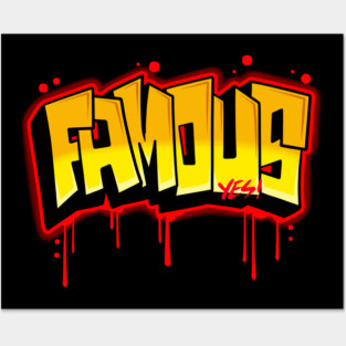 Famous graffiti Posters and Art