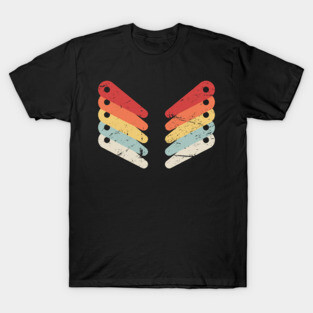 Retro Distressed Pinball Flippers T-Shirt
