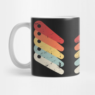 Retro Distressed Pinball Flippers Mug