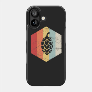 Retro Hops & Homebrew Beer Phone Case