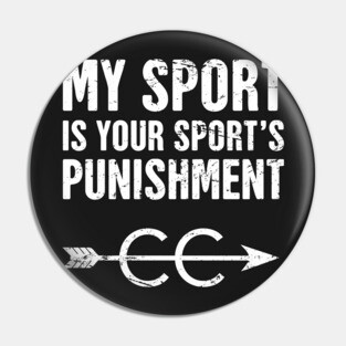 Funny Cross Country Design Pin