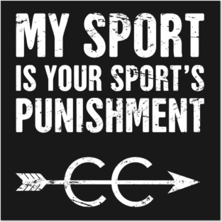 Funny Cross Country Design Posters and Art