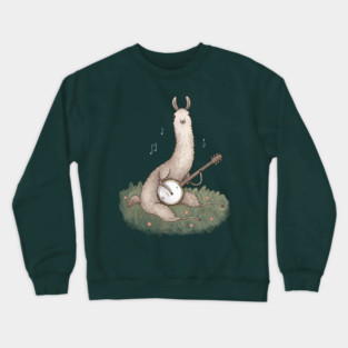 Banjo Llama Crewneck Sweatshirt