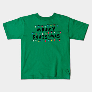 Stranger Things Merry Chritmas Kids T-Shirt