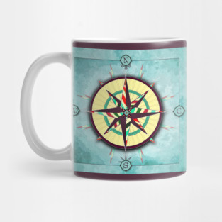 Bright Stripes Compass Mug