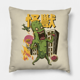 Monster Pickle got in Trouble - Dill with it Pillow