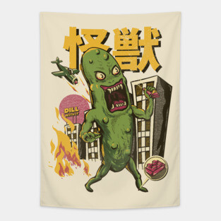 Monster Pickle got in Trouble - Dill with it Tapestry