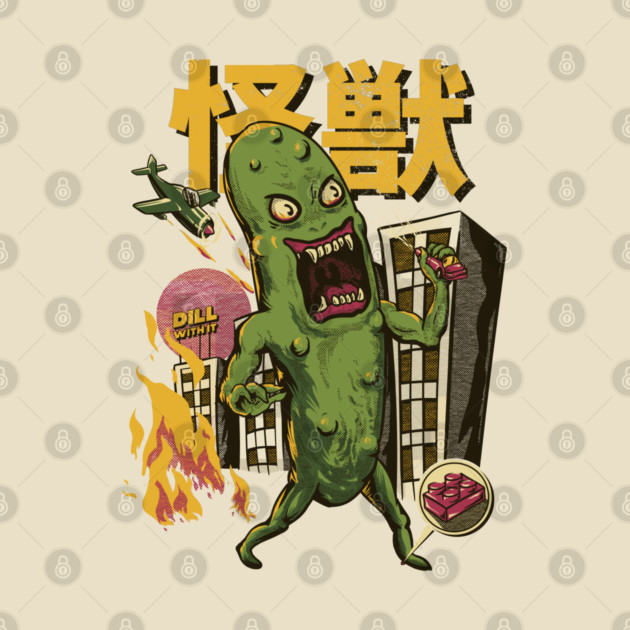 Monster Pickle got in Trouble - Dill with it by anycolordesigns