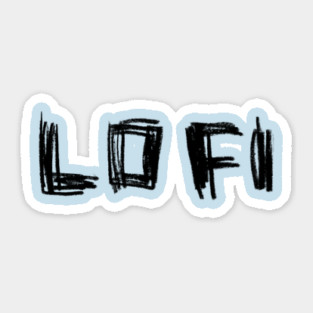 Lofi Handlettering LO FI Sticker