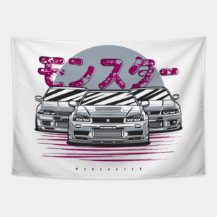 Skiline GTR mix Tapestry