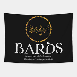 Bard Bards Dungeons Crawler and Dragons Slayer Tapestry