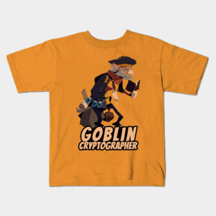 Goblin Cryptographer (with text) Kids T-Shirt