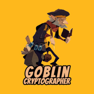 Goblin Cryptographer (with text) T-Shirt