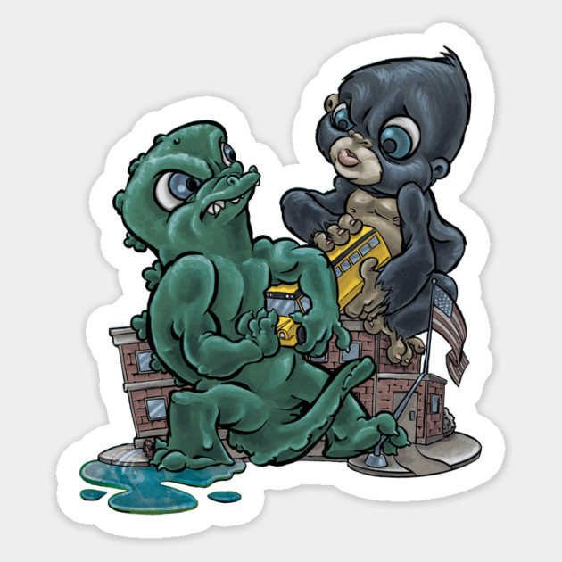 Zilla vs Kong Magnet by majanation