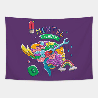 Mental health concept Tapestry
