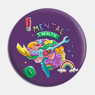 Mental health concept Pin