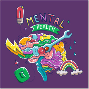 Mental health concept Posters and Art
