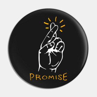 I promise - Fingers crossed Pin