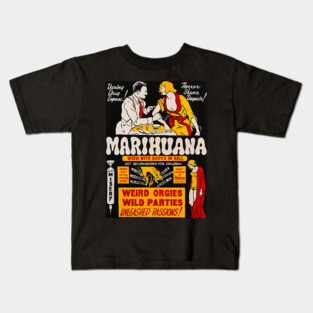Marihuana - Weed with roots in hell Kids T-Shirt