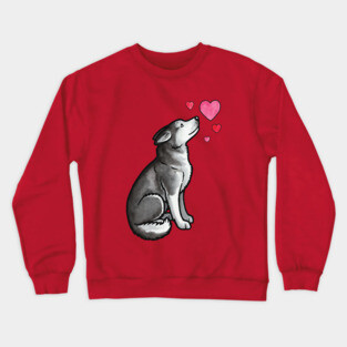 Siberian Husky love Crewneck Sweatshirt