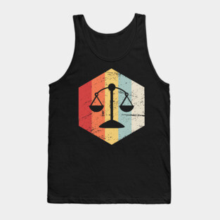 Libra – Vintage Astrology Zodiac Sign Tank Top