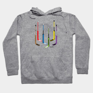 Hockey Goalie Sticks Colorful Hoodie