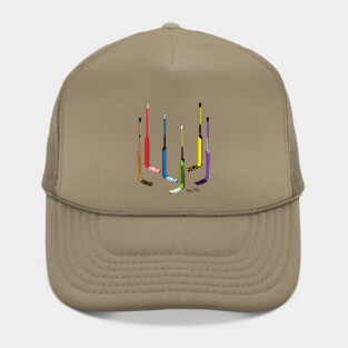 Hockey Goalie Sticks Colorful Hat